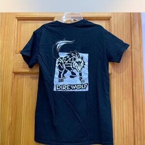 Black Dire Wolf Graphic T-Shirt